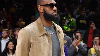 Celebrities At The Los Angeles Lakers Game