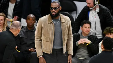Celebrities At The Los Angeles Lakers Game