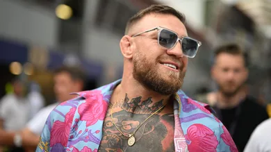 Conor McGregor AUTO-PRIX-F1-MON-PRACTICE