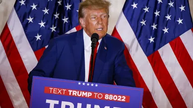 Former President Donald Trump at his Mar-a-Lago in Palm Beach
