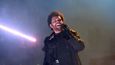 The Weeknd Performs At Mercedes-Benz Stadium