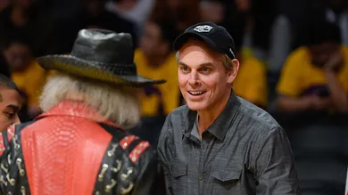 Celebrities At The Los Angeles Lakers Game