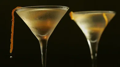 Both of these drinks are the VESPER MARTINI that is served at Norman's Restaurant located at 8570 S