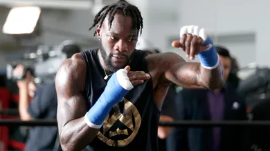 Deontay Wilder Media Workout