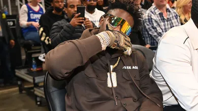 Celebrities Attend Los Angeles Clippers v Atlanta Hawks