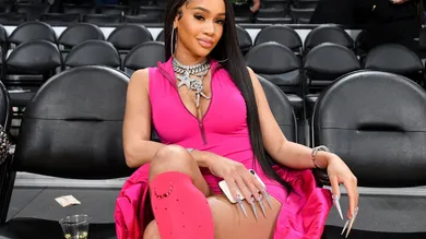 Celebrities At The Los Angeles Lakers Game