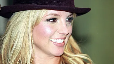 Brittney Spears, Köln, 15.01.2002, ARD-Talkshow 'Boulevard Bio', Hut, Schauspielerin, Sängerin, 100225, Promi, P.-Nr.: 088/2004, HD/MP; Foto: P.Bischo