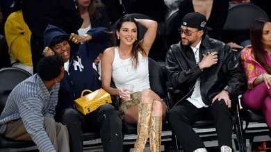 Celebrities At The Los Angeles Lakers Game