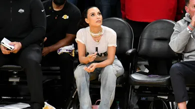 Celebrities At The Los Angeles Lakers Game