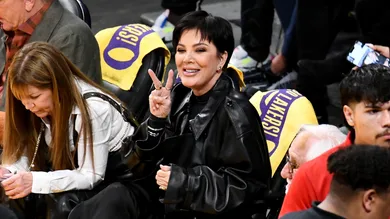 Celebrities At The Los Angeles Lakers Game