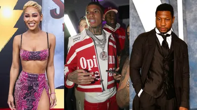 NLE Choppa Reacts Meagan Good Dating Jonathan Majors