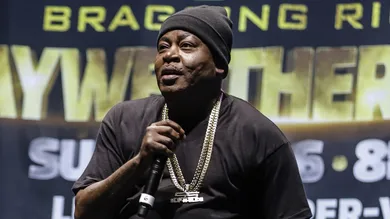 Floyd Mayweather v Logan Paul - Weigh In