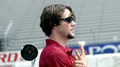 Brandon Holley of Ellegirl Races Bam Magera of Viva La Bam