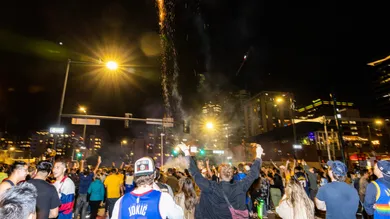 Denver nuggets downtown