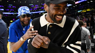 Celebrities At The Los Angeles Lakers Game