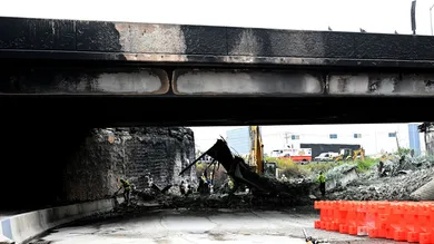 Section Of I-95 In Philadelphia Collapses After Tanker Fire
