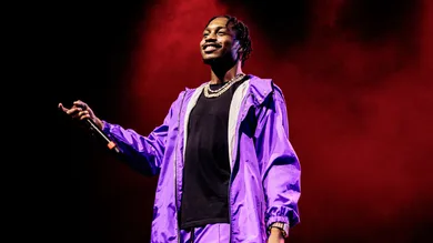 Lil Tjay Performs In Milan