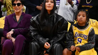 Celebrities At The Los Angeles Lakers Game