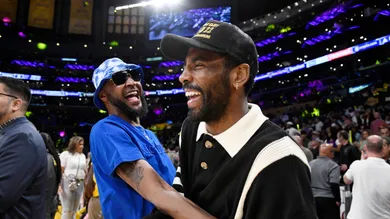 Celebrities At The Los Angeles Lakers Game