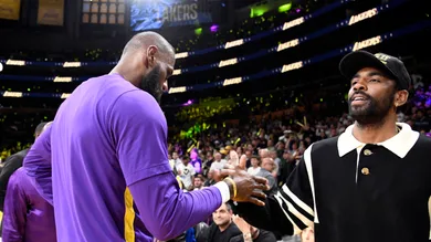 Celebrities At The Los Angeles Lakers Game