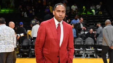 Celebrities At The Los Angeles Lakers Game