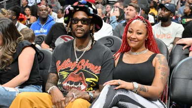 Celebrities Attend Philadelphia 76ers v Atlanta Hawks