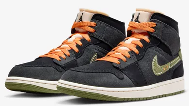 Air-Jordan-1-Mid-SE-Craft-“Anthracite:Light-Olive”1