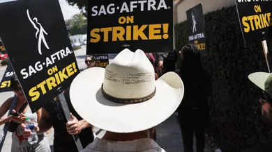 SAG-AFTRA Members Walk The Picket Lines Amid Actors' Strike