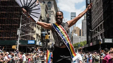 New York's Annual Pride March Fills Streets Of Greenwich Village