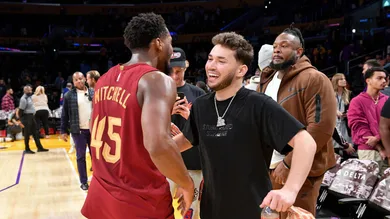 Celebrities At The Los Angeles Lakers Game