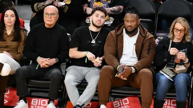 Celebrities At The Los Angeles Lakers Game