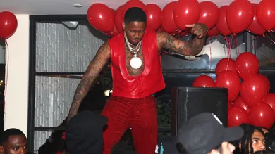 YG Hosts All Red Upscale Birthday Celebration at Melrose Place