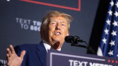 Presidential Candidate Donald Trump Delivers Remarks In New Hampshire