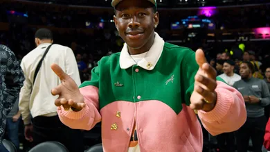 Celebrities At The Los Angeles Lakers Game