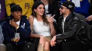 Celebrities At The Los Angeles Lakers Game