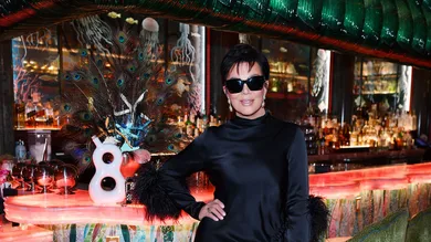 Kris Jenner Stops By To See The 818 Tequila Display At The Mayfair Supper Club At Bellagio Resort & Casino