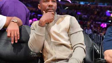 Celebrities At The Los Angeles Lakers Game