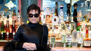Kris Jenner Stops By To See The 818 Tequila Display At The Mayfair Supper Club At Bellagio Resort &amp; Casino