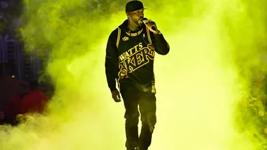 Celebrities At The Los Angeles Lakers Game