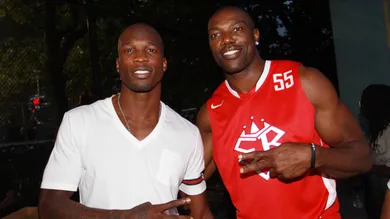 Ochocinco &amp; Terrell Owens  Attend The Entertainers Basketball Classic