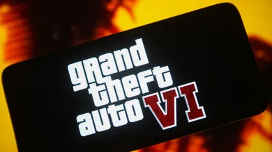 In this photo illustration, a Grand Theft Auto VI (GTA 6)