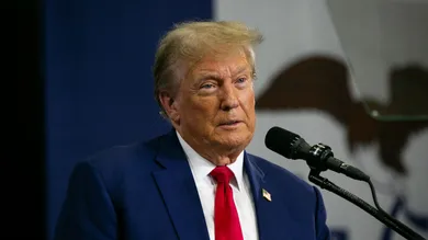 Former President Trump Holds Campaign Rally In Fort Dodge, Iowa