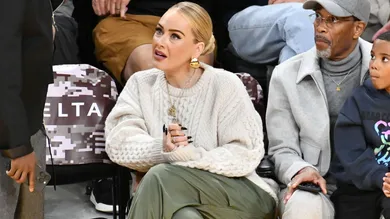 Celebrities At The Los Angeles Lakers Game