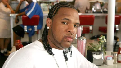 Pharrell Williams and Lil' Kim Sighting on Collins Avenue - August 27, 2004