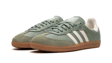 Adidas Samba OG WMNS Green:White Pair