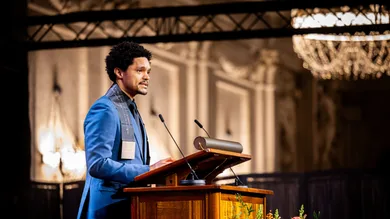 King Willem-Alexander Of The Netherlands Delivers The Erasmusprize To Trevor Noah