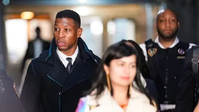 Actor Jonathan Majors Arrives At Court For Closing Arguments In Domestic Violence Trial