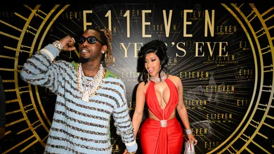 Cardi B And Offset Celebrate New Year's Eve 2023 At E11EVEN Miami