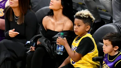 Celebrities At The Los Angeles Lakers Game