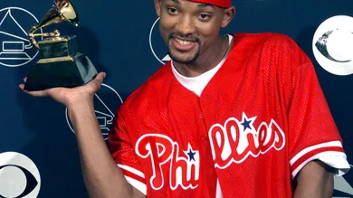 Will Smith holds his Grammy Award 25 February in N